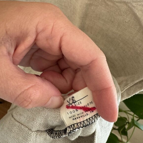 Elizabeth Suzann Petra Linen Crop Top - Picture 3 of 5